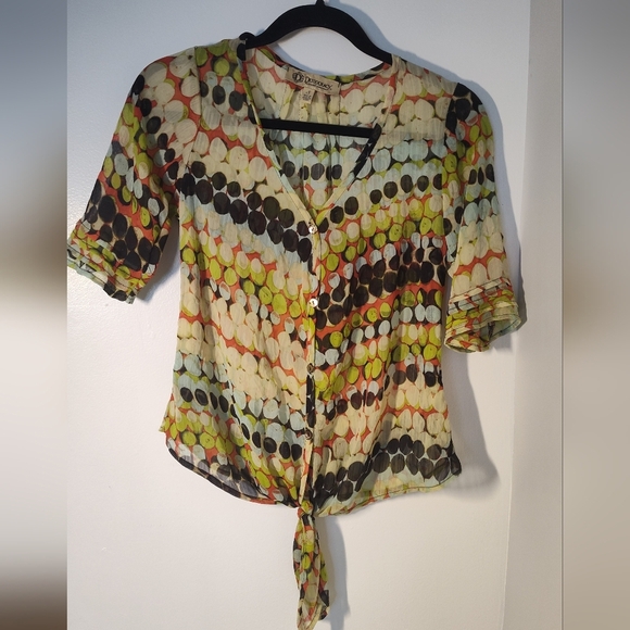 Colorful Patterned Women's Top Size S #579 - Picture 1 of 2